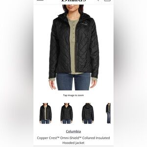 NWOT Columbia Fleece Lined Jacket size Medium